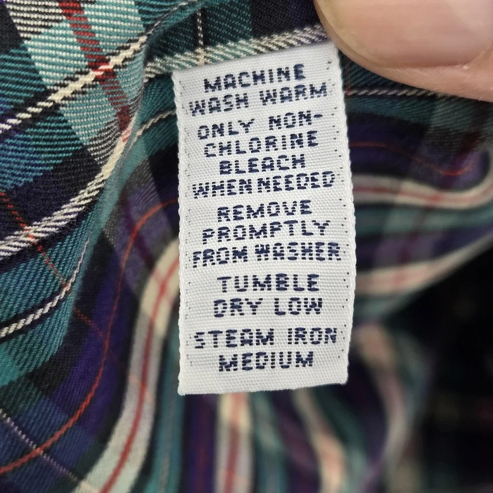 Ralph Lauren Shirt Mens Large Multicolor Plaid Blake Button Down‎ Cotton Casual